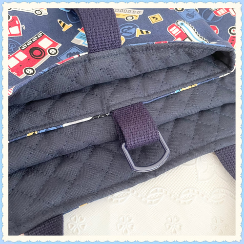 入園入学】レッスンバッグ 上履き入れ 《車働く車消防車パトカー》男の子