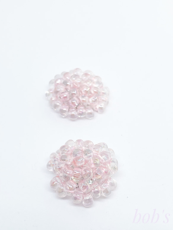 beads  pierce/earring*　pink 6枚目の画像