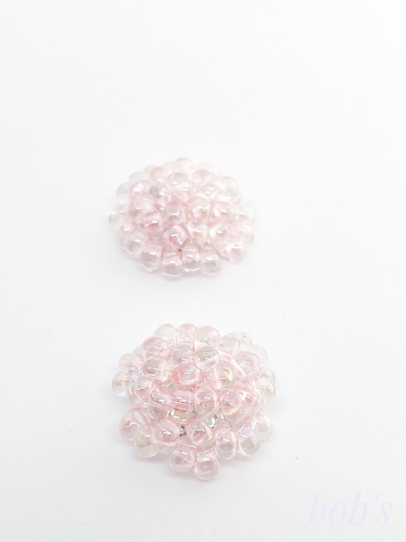 beads  pierce/earring*　pink 2枚目の画像