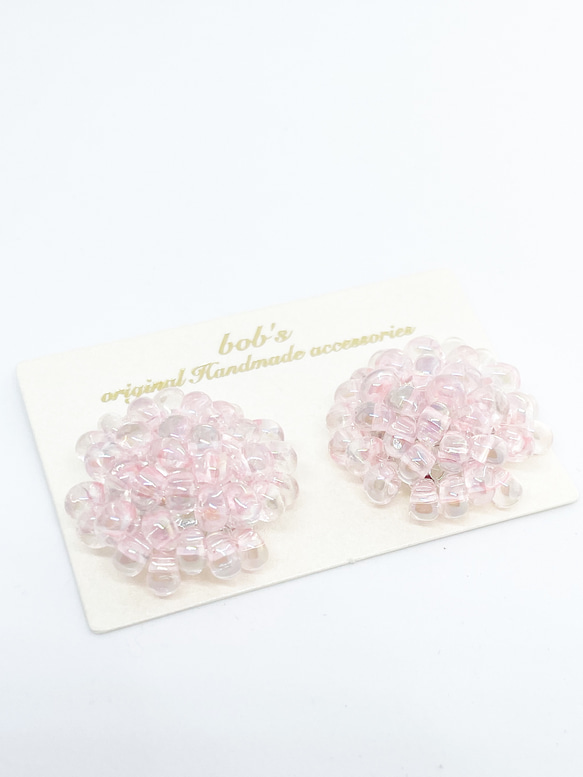 beads  pierce/earring*　pink 9枚目の画像