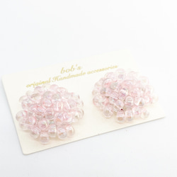 beads  pierce/earring*　pink 1枚目の画像