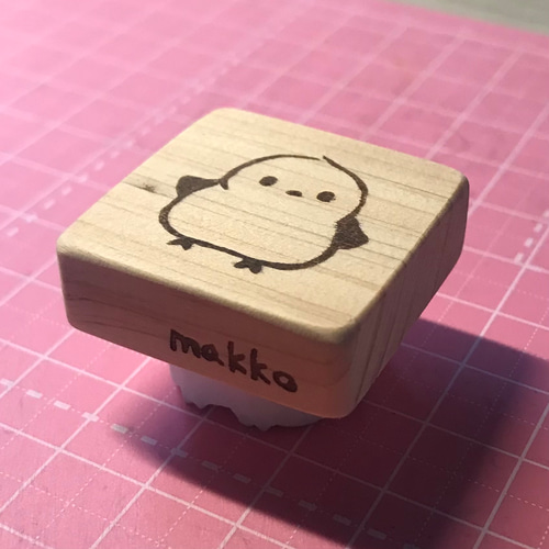 消しゴムはんこ シマエナガ はんこ・スタンプ ぺこ 通販
