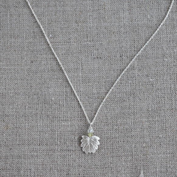 Barnet leaf necklace [P094SV(ST)] 3枚目の画像