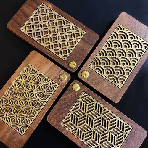 KIJO】木製名刺入れ / カードケース-和柄 名刺入れ・カードケース 木城