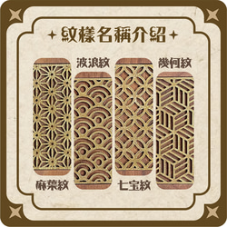 【KIJO】木製名刺入れ / カードケース-和柄 9枚目の画像