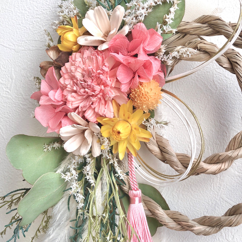 2wayしめ縄飾り 交換用リースセット Creema限定 お正月飾り S3 しめ縄