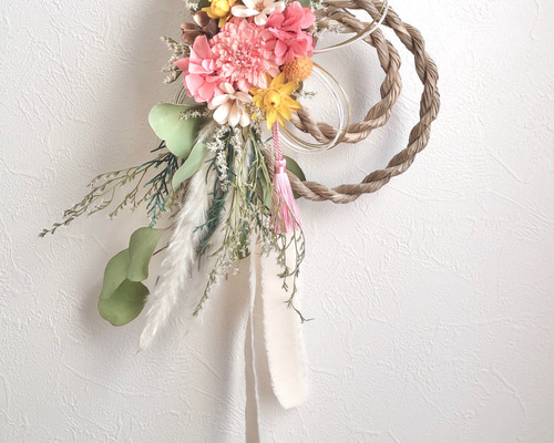 2wayしめ縄飾り 交換用リースセット Creema限定 お正月飾り S3 しめ縄