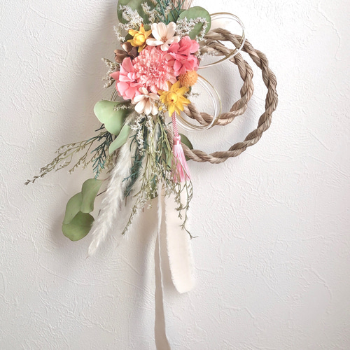 2wayしめ縄飾り 交換用リースセット Creema限定 お正月飾り S3 しめ縄