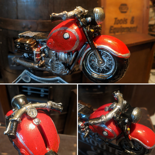 ルート66 ミニスタンド/ アメリカンバイク（貯金箱） バイク屋