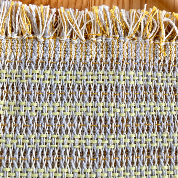 手織り　手縫い　ミニトート　ワンハンドル 8枚目の画像