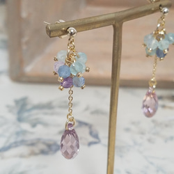 フローライト ピアス（スタッド・一粒） の人気通販｜Creema(クリーマ