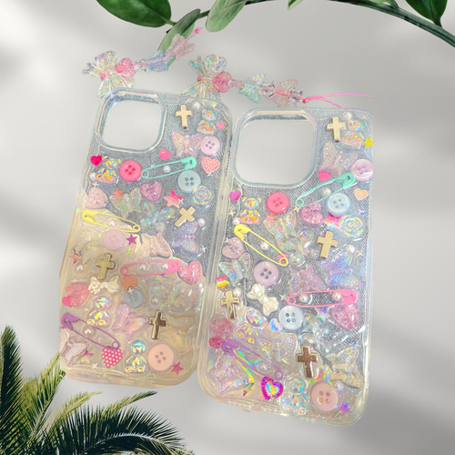 ホイップデコ デコ電 レジン iPhoneケース シリコン iPhoneケース