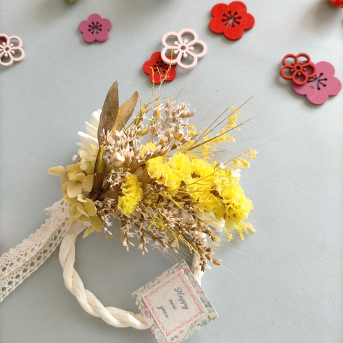 お正月2023 No.113 お正月飾り しめ飾り しめ縄飾り 正月リース ドライ