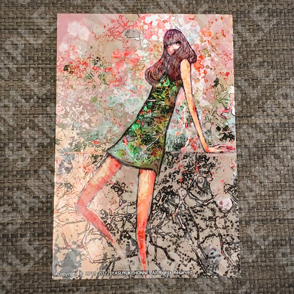 【箔押し版】『午前０時』ポストカード 1枚目の画像