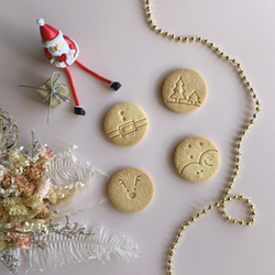 【10%オフ】クリスマス トナカイ/サンタ クッキー型2点セット/かわいい/プレゼント/ギフト/手作り 5枚目の画像