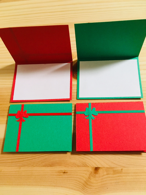 クリスマスカード ミニカード メッセージカード 2枚目の画像