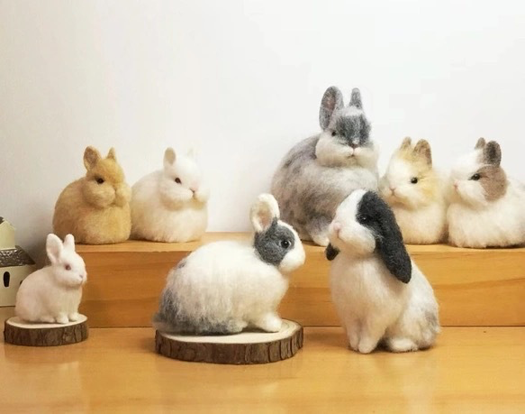羊毛フェルト そっくり ウサギ オーダーメイド｜写真から作る ペットリアル ぬいぐるみ｜うさぎロス メモリアル レプリカ