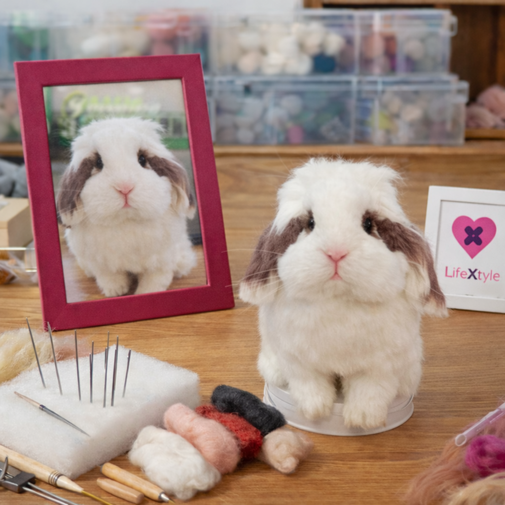 羊毛フェルト そっくり ウサギ オーダーメイド｜写真から作る ペットリアル ぬいぐるみ｜うさぎロス メモリアル レプリカ