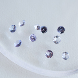 タンザナイトの一粒ピアス　４ｍｍ　つけっぱなしOK　サージカルステンレス　12月誕生石　小粒　金属アレルギー対応　天然石 10枚目の画像