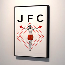 Jesus Fuckin' Christ　RED　キリスト ICON　アートデザインポスター　A2サイズ　半光沢紙　 1枚目の画像