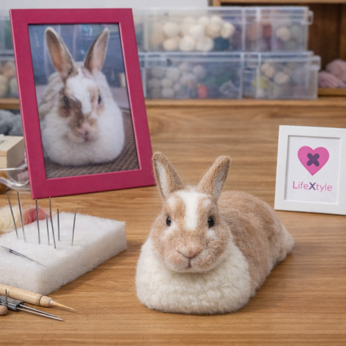 羊毛フェルト そっくり ウサギ オーダーメイド｜写真から作る ペット