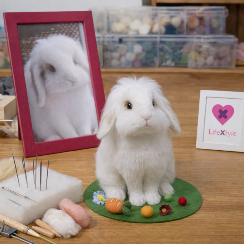 羊毛フェルト そっくり ウサギ オーダーメイド｜写真から作る ペットリアル ぬいぐるみ｜うさぎロス メモリアル レプリカ 20,805円