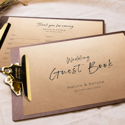 結婚式 芳名帳 10枚セット ゲストブック (表紙付き) #04 その他