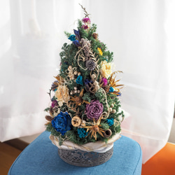 ドライフラワーのクリスマスツリー MIXカラー（M） その他インテリア