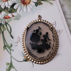 1900年代フランスアンティーク フレンチビーズフラワー 2本