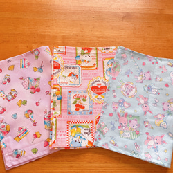 25×35 苺柄　ピンク　給食袋とランチョンマットのセット ランチョンマット(25cm×35cm) 2枚セット | 女の子 人気