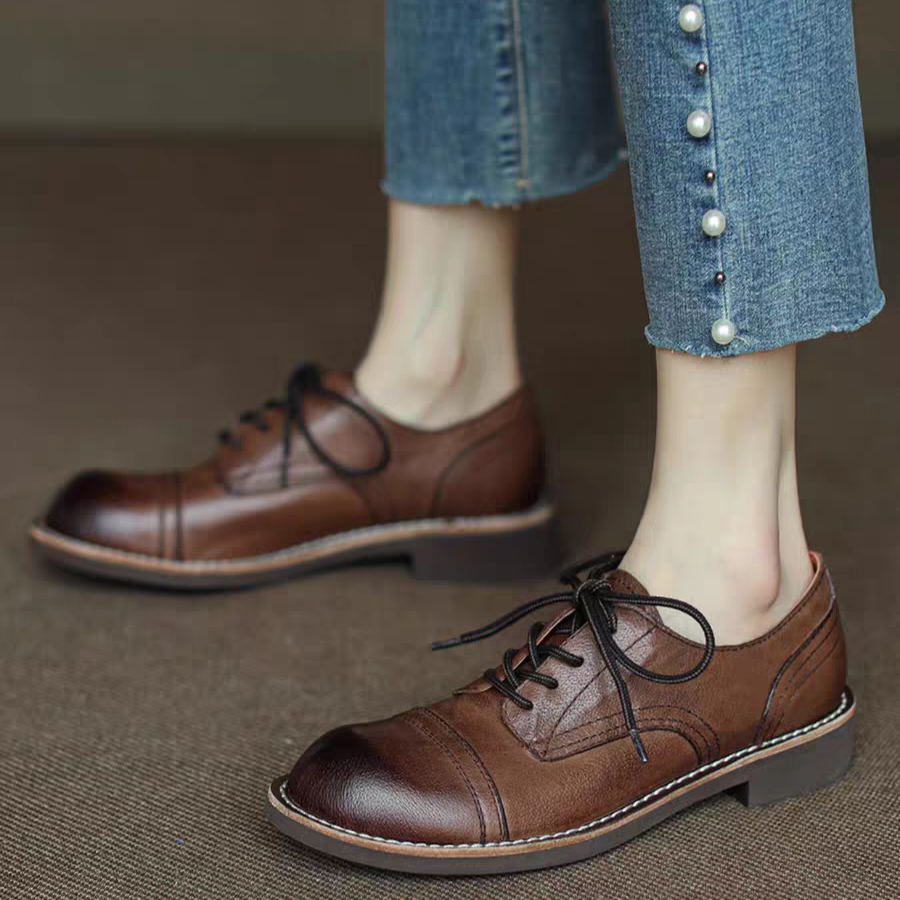 ラフすぎず、程よいトラッド感を演出できる厚底レースアップシューズ。レースアップシューズ オックスフォードシューズ 高級感