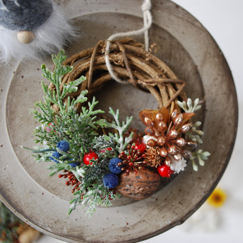 Wreath :art mini noel クリスマスリース/フラワーミニリース Wreath :art mini noel クリスマスリース/フラワーミニリース