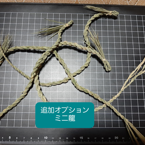 出雲真菰の龍注連縄飾り「双龍 親子」 お正月・迎春用 しめなわ しめ縄