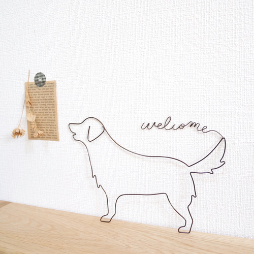♡ ゴールデンレトリバーのwelcome ♡ その他インテリア雑貨