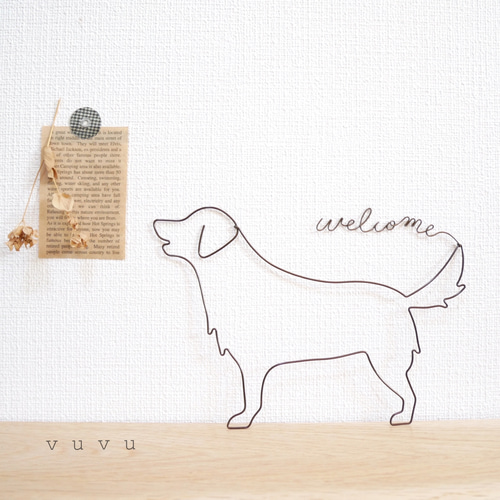 ♡ ゴールデンレトリバーのwelcome ♡ その他インテリア雑貨 vuvu 通販