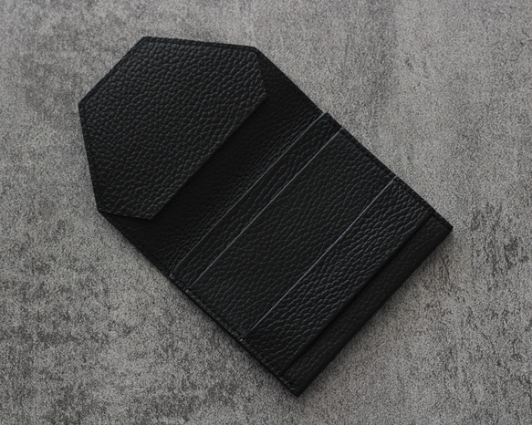 small wallet 【シボ革/ブラック】 2枚目の画像