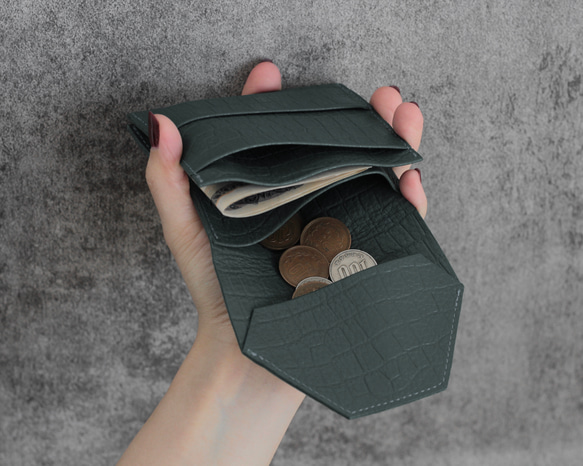 small wallet 【シボ革/ブラック】 5枚目の画像
