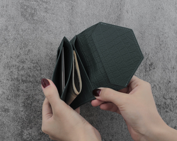 small wallet 【シボ革/ブラック】 4枚目の画像