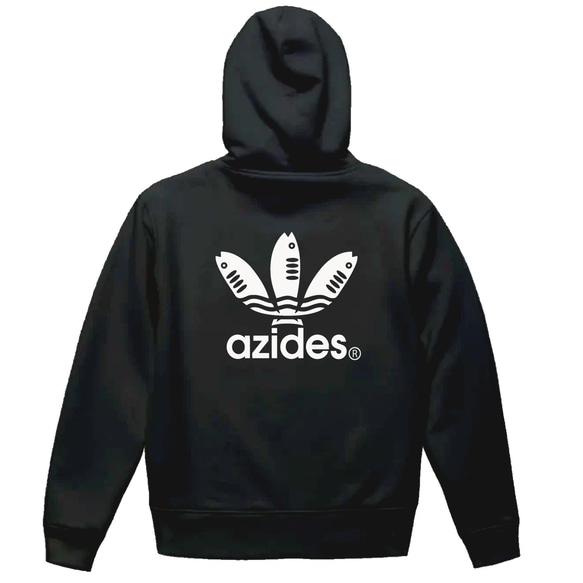 azides/8.4ozZIP】アジデスジップアップフードパーカー 面白い