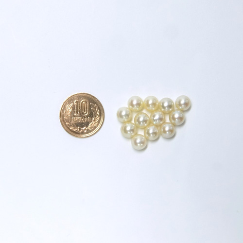 高品質パール】8.0~8.5mm珠 クリーム珠 アコヤ真珠ルース 1