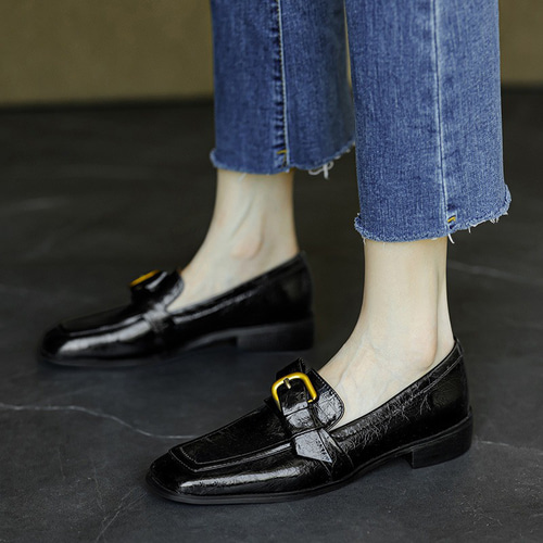 ローファー レディース ローファー パンプス 牛革フラット シューズ