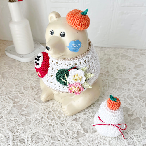 しろくま貯金箱 お正月 鏡餅3点セット その他人形 andante13 通販