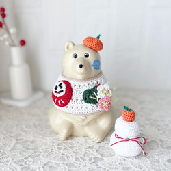 しろくま貯金箱 お正月 鏡餅3点セット その他人形 andante13 通販