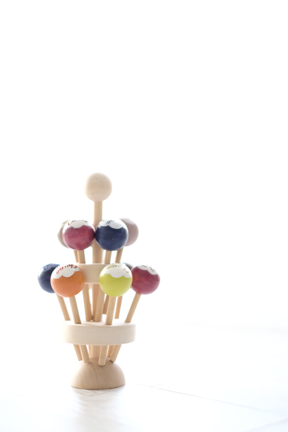 lollipop & candy stand set インテリア おままごと おままごとキッチン 撮影小物 木製おもちゃ 15枚目の画像