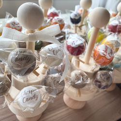 lollipop & candy stand set インテリア おままごと おままごとキッチン 撮影小物 木製おもちゃ 16枚目の画像