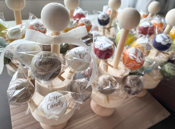 lollipop & candy stand set インテリア おままごと おままごとキッチン 撮影小物 木製おもちゃ 16枚目の画像