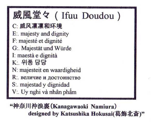 Smartphone stand (Fuji over the great wave ) スマホスタンド「威風堂々」 4枚目の画像