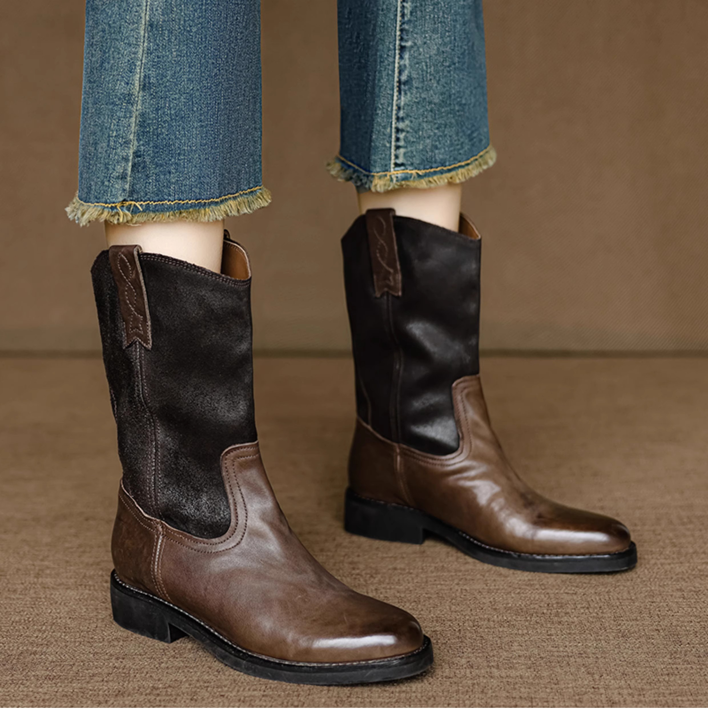 靴 おしゃれ 靴 ヒール ブーツ ヒール オーダー シューズ ステッチ クリスマス2023 年末年始 お正月 冬支度