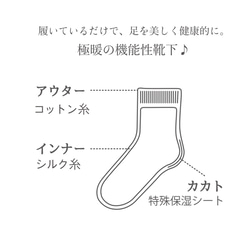 聖誕禮物3件組（含包裝盒）/9袖羅紋內黑+超保暖襪（卡其色、米色） 第12張的照片