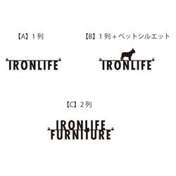 《自由に選べる！》アイアンネームプレート 4枚目の画像
